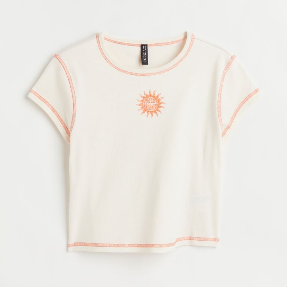 Printed cropped top